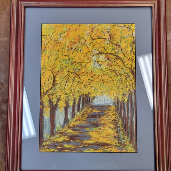 "Into the Yellow Woods"
Original Artwork Soft Pastel on Pastel Paper Framed - Picture 4 of 4